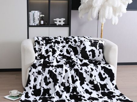 Wholesale Polyester Printed Cow Pattern Blankets on Sale