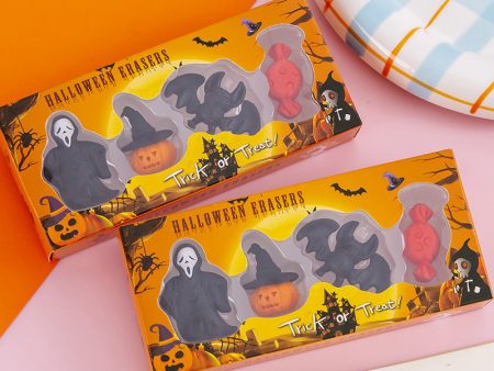 Wholesale Halloween TPR Eraser Combination Set Online Hot Sale