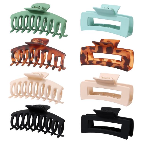 Wholesale 11CM Frosted PS Plastic Material Hair Clips Hot on Sale