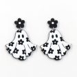 Wholesale 5pairs pack Flower Ghost Halloween Acrylic Earrings Hot on Sale