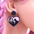 Wholesale 5pairs pack Love Ghost Terror Halloween Acrylic Earrings Hot on Sale