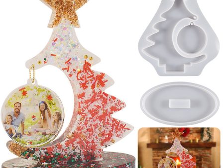 Wholesale DIY Resin Crystal Drop Glue Christmas Silicone Mold Cheap