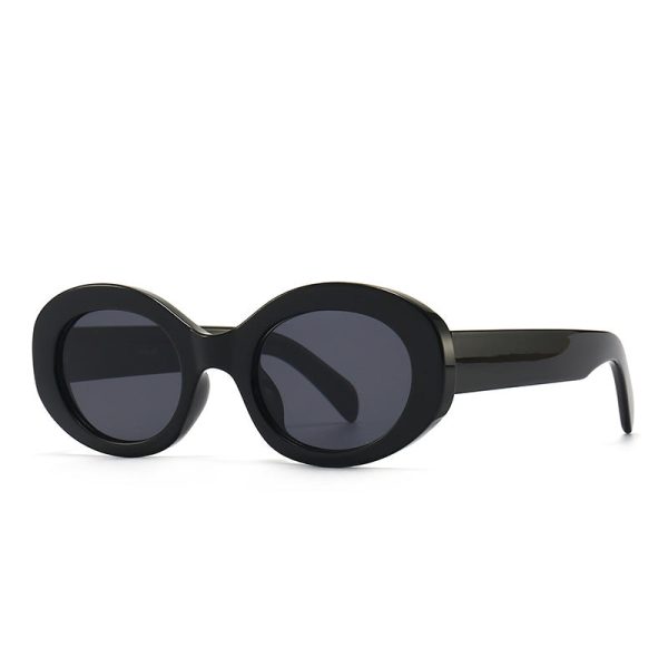 Wholesale Marble Pattern Oval Narrow Pc Small Sunglasses Online now