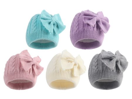 Wholesale Winter New Thickened Children s Butterfly Woolen Knitted Hat For Cheap