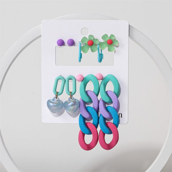 Wholesale Acrylic Earrings Stud Set For Cheap