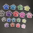 Wholesale 10PCS  New Pet Dog Footprint Claw Pendant Alloy Small Accessories Fashion