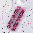 Wholesale Black and Pink Rabbit Love Circle Nail Stickers Pet Sequins Supply