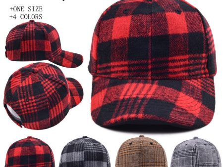 Wholesale Christmas Plaid Baseball Caps Supply