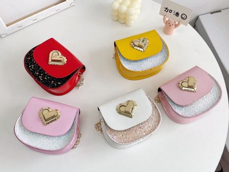 Wholesale Sequin New Children s PU Diagonal Bag Online