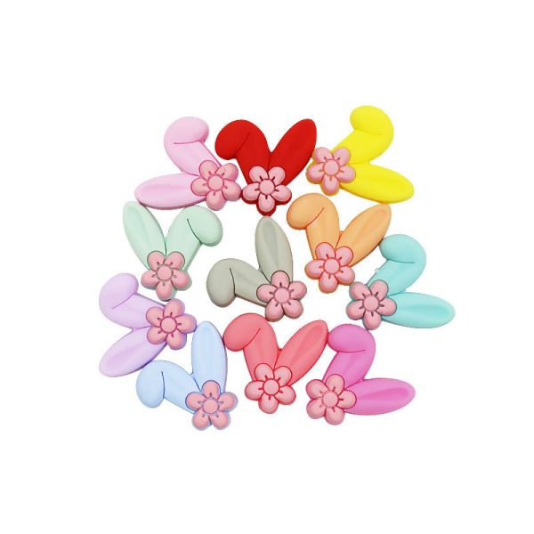 Wholesale 10PCS  teether Children DIY Nipple Chain Food Grade Silicone Beads Sale