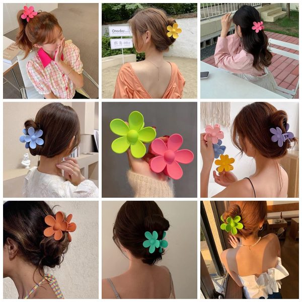 Wholesale ABS Colorful Flower Hair Clips Online now