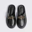 Wholesale Leather Thick Soled Baotou Half Slippers Cheap