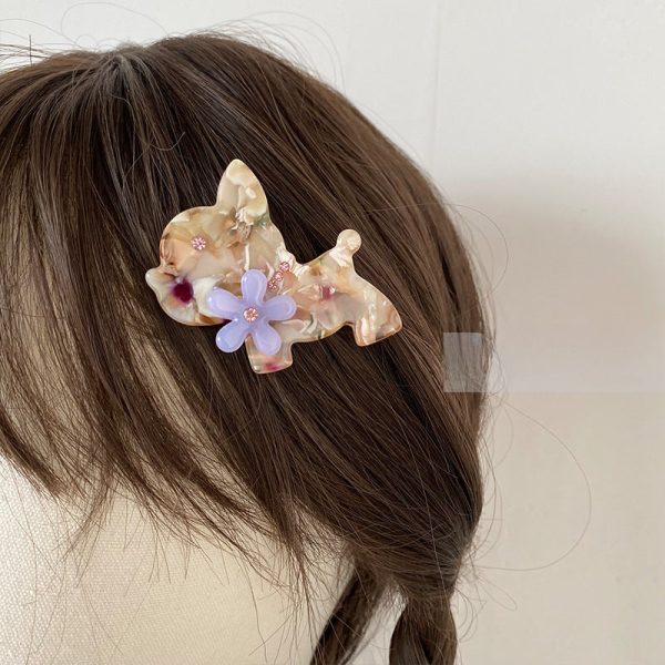 Wholesale Cute Dog Acetate  Hair Clips Sale