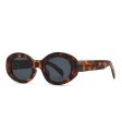 Wholesale Marble Pattern Oval Narrow Pc Small Sunglasses Online now