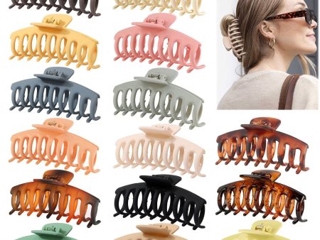 Wholesale 11CM Frosted PS Plastic Material Hair Clips Hot on Sale