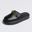 Wholesale Leather Thick Soled Baotou Half Slippers Cheap