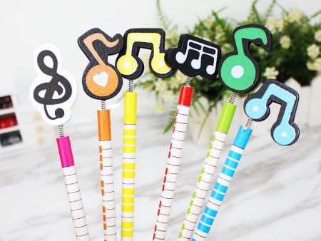 Wholesale Digital Music Wooden Pencil Fashion