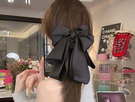 Wholesale Bow Tie Extra Large Satin Hair Clips For Cheap