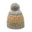 Wholesale 2023 Autumn and Winter New Blended Stitching Striped Plaid Knitted Hat Twist Plus Velvet Thickened Warm Woolen Cap For Sale