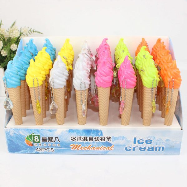 Wholesale Cute Cartoon Ice Cream Plastic Mechanical Pencil on Sale