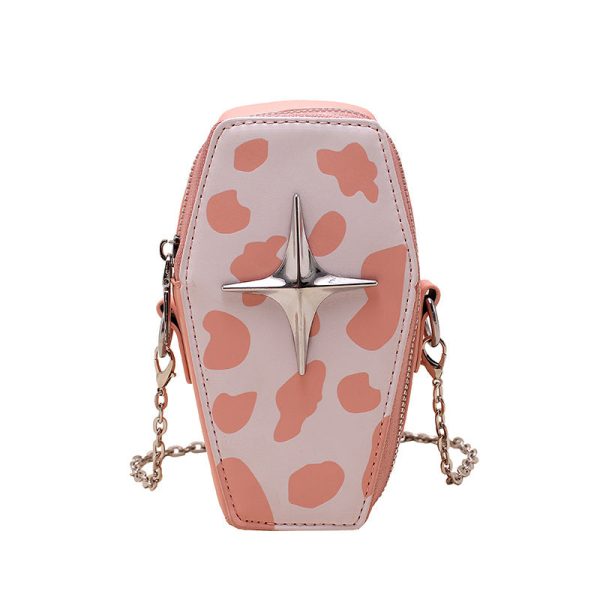 Wholesale Cow Pattern PU Mobile Zero Wallet Crossbody Bag Online