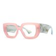 Wholesale Anti-blue Light Ink Color Plain Mirror PC Sunglasses Fashion