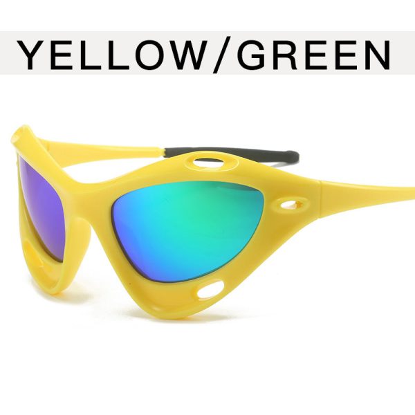 Wholesale Future Style Special-shaped Y2K Large Frame Sunshade PC Sunglasses Online now