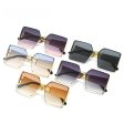 Wholesale Metal Large Square Frame Rivet PC Sunglasses Online now