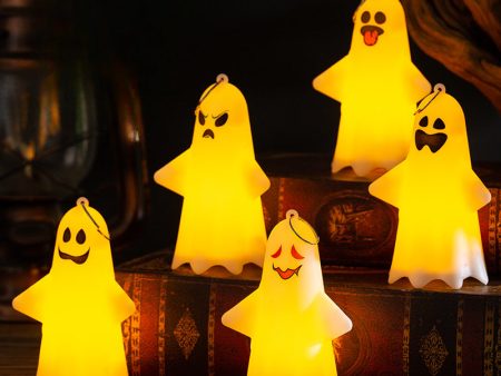 Wholesale Halloween LED Ghost Decoration Plastic Ornaments For Cheap