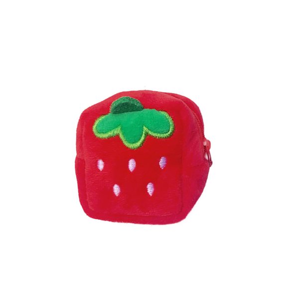 Wholesale of New Creative Fruit Square Bags, Cute Plush Zero Wallet Online Sale