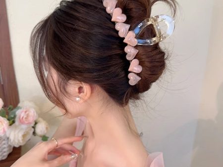 Wholesale Jelly Color Love New Summer Acrylic Hair Clips Online Hot Sale