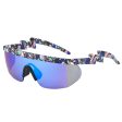 Wholesale Conjoined Sports Cycling Irregular PC Sunglasses For Cheap