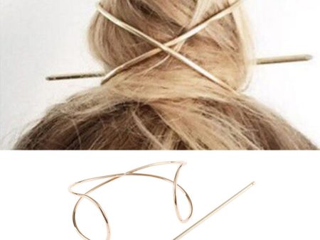 Wholesale Irregular Curved Iron Hairpin Ball Head Metal Hair Accessories Online now