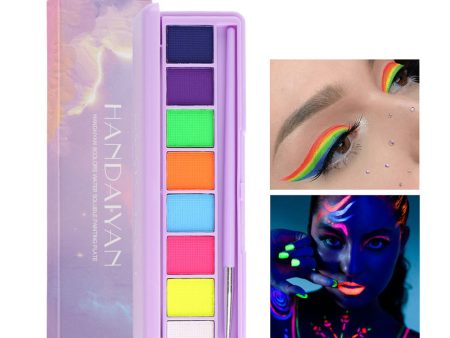 Wholesale Water-soluble Fluorescent Color Makeup Plate Body Painting Plate Performance Face Color Makeup Eyeliner Eye Shadow Online Sale