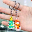 Wholesale 10PCS PVC Cartoon Christmas Series Keychain For Discount