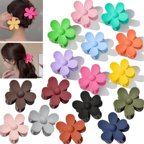 Wholesale ABS Colorful Flower Hair Clips Online now