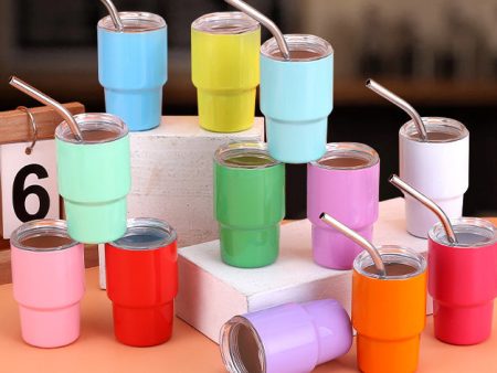 Wholesale Tumbler Ice Bullies Cup Stainless Steel Shot Glass 3oz Household Straw Cup Car Car Cup For Cheap