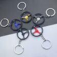 Wholesale Automobile Modification Steering Wheel Zinc Alloy Keychain Online