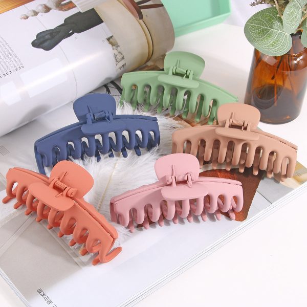 Wholesale 11CM Frosted PS Plastic Material Hair Clips Hot on Sale