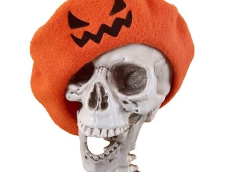 Wholesale Halloween Smiley Pumpkin Witch Wool Parent-child Beret Hat Online now