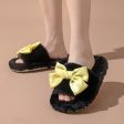 Wholesale 20pcs Open Cotton Home Girl Plush Indoor Slippers For Cheap