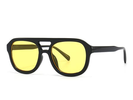 Wholesale New Retro Square Flat Top PC Sunglasses For Cheap