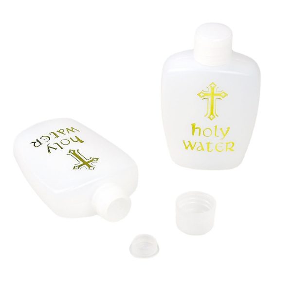 Wholesale Cross Holy Water Bottle Gold Plated Plastic Bottle HolyWater Bottle Baptist Bottle Fashion