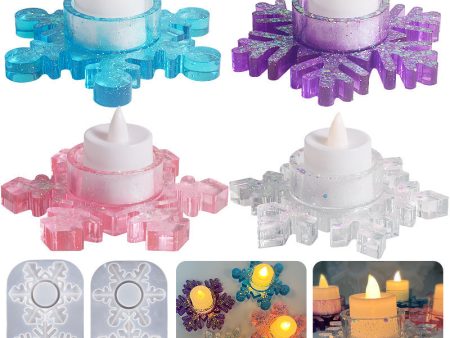 Wholesale DIY Resin Crystal Drop Glue Christmas Snowflake Mold Online now