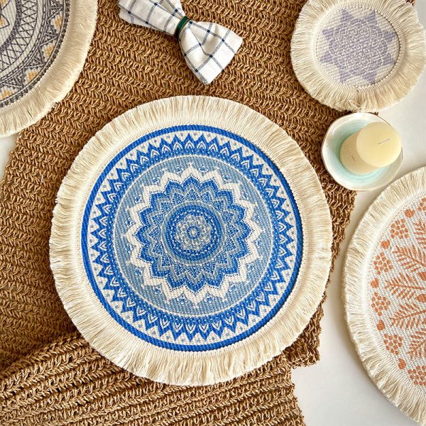 Wholesale Boho Woven Cotton Anti-scalding Placemats Discount