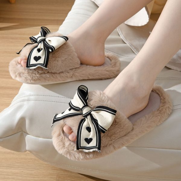 Wholesale 20pcs  Open Cotton Home Indoor Plush Warm Slippers For Sale