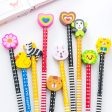 Wholesale Cute Cartoon Animal Eraser Wooden Pencil For Sale