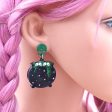 Wholesale 5pairs pack Witch Hats Halloween Acrylic Earrings Cheap