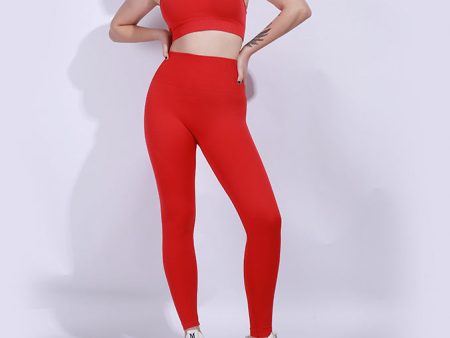 Wholesale Nylon Seamless Knitted Vest Yoga Suit Set Online Hot Sale