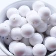 Wholesale 5pcs Pure White Acrylic Beads Bubblegum Beads Online Hot Sale